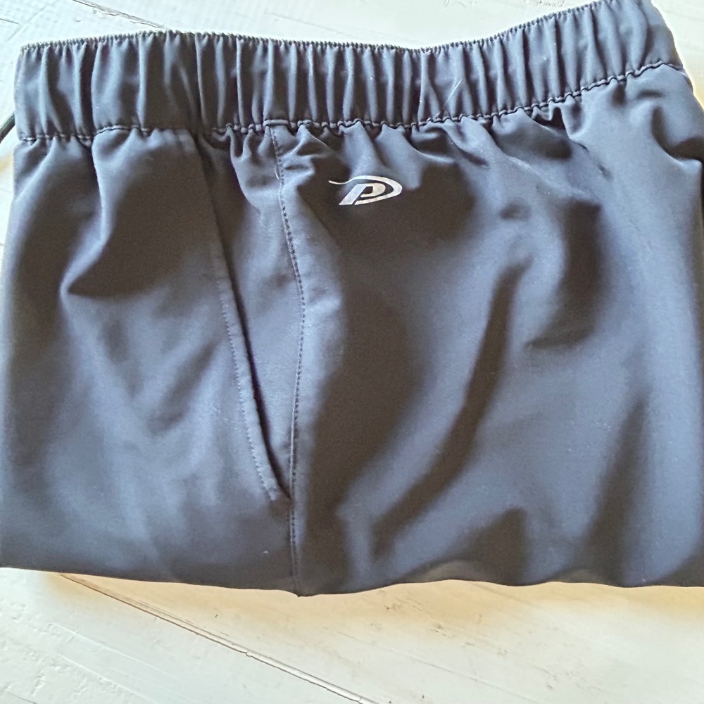 Pro Player Men's Medium Black Athletic Shorts Elastic Waist Drawstring‎ Pockets